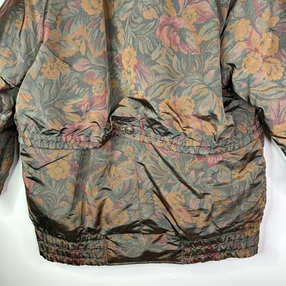 Vintage British Mist Floral Puffer Jacket Size Large 80s - Picture 6 of 9